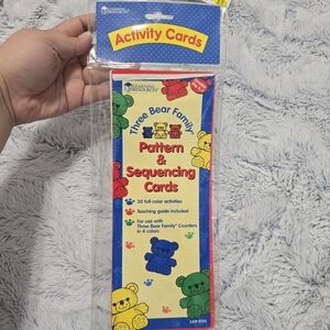 Three Bear Family Pattern & Sequencing Cards Learning Resources